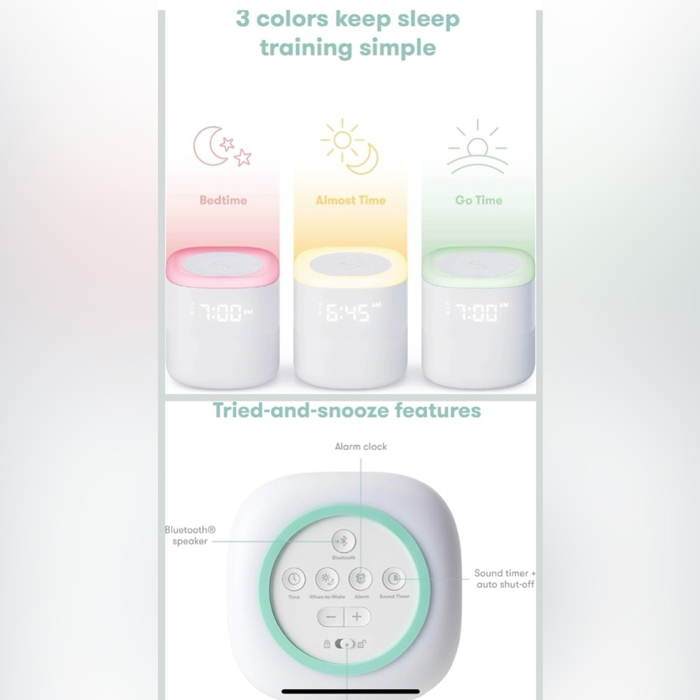 Frida Baby 3-in-1 Sound Machine + When-to-Wake Clock + Nightlight New condition - Picture 4 of 8